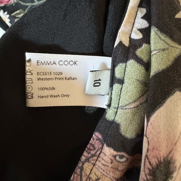 100% Silk Emma Cook Caftan Dress - Picture 4 of 4
